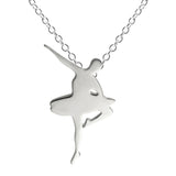 Sterling Silver Ballerina Pirouette Pendant and Chain