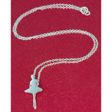 Sterling Silver Ballerina Releve Pendant and Chain