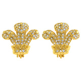 Prince of Wales clip earrings - TimeLine Gifts