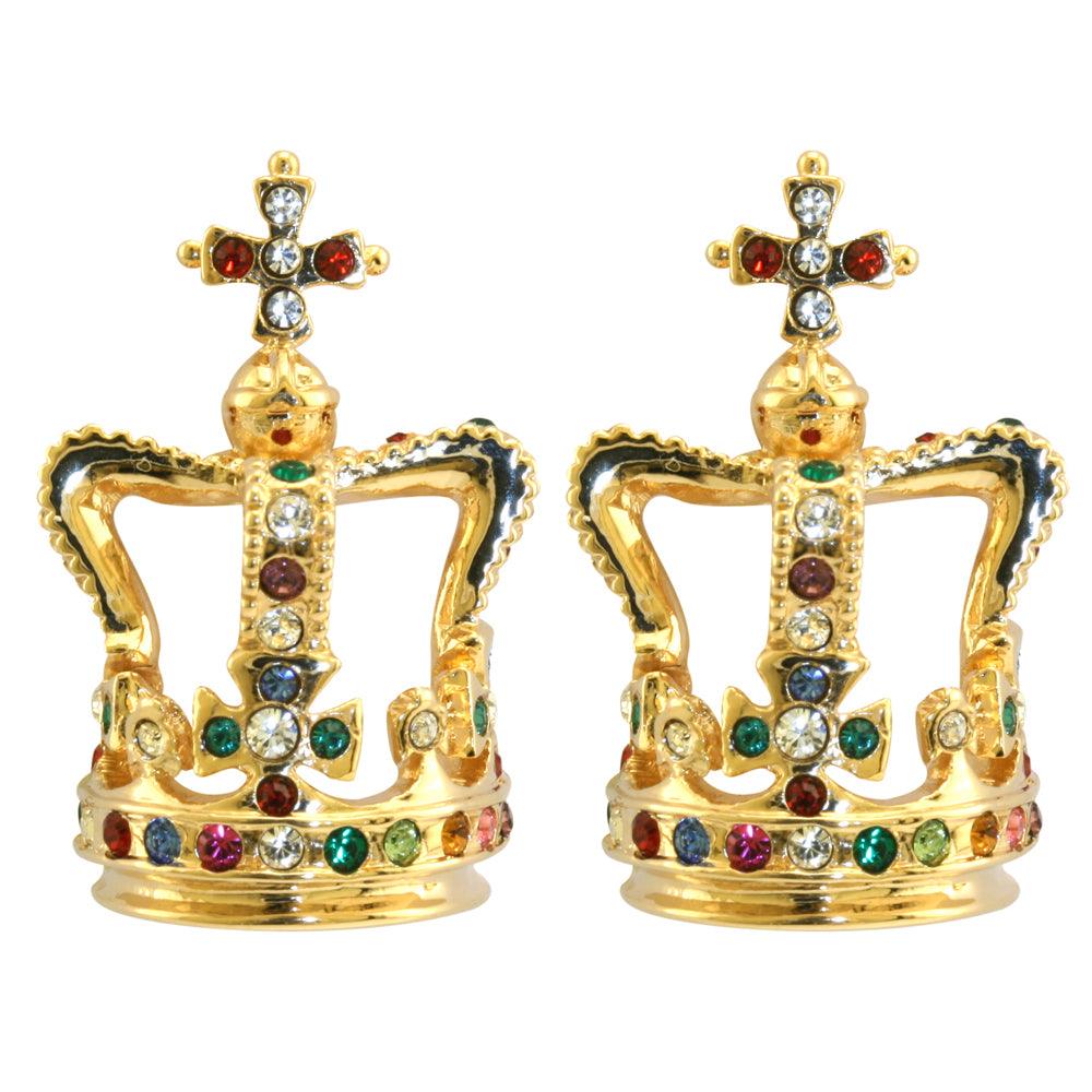 St Edward's Crown Earrings - TimeLine Gifts