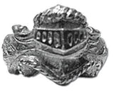 Pewter Ring - Tudor - Knight Helmet