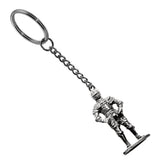Pewter Keyring - Tudor - Henry VIII In Armour