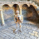 Knight with battleaxe metal knight figure
