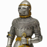 Metal Knight Statue - Bascinet Knight