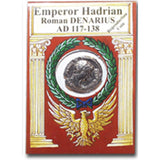 Emperor Hadrian Denarius Reproduction Coin - TimeLine Gifts