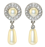Queen Elizabeth II's Jubilee Pearl Clip On Earrings - TimeLine Gifts