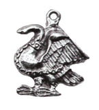 Pewter Pendant - Victorian - Swan