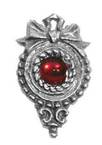 Pewter Pendant - Victorian - Gem