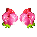 April Sweet Peas Small Post Earrings - TimeLine Gifts