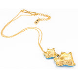 Blue Ivy Leaf Pendant - TimeLine Gifts