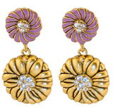 Japanese Inro Flower Ball Earrings - TimeLine Gifts