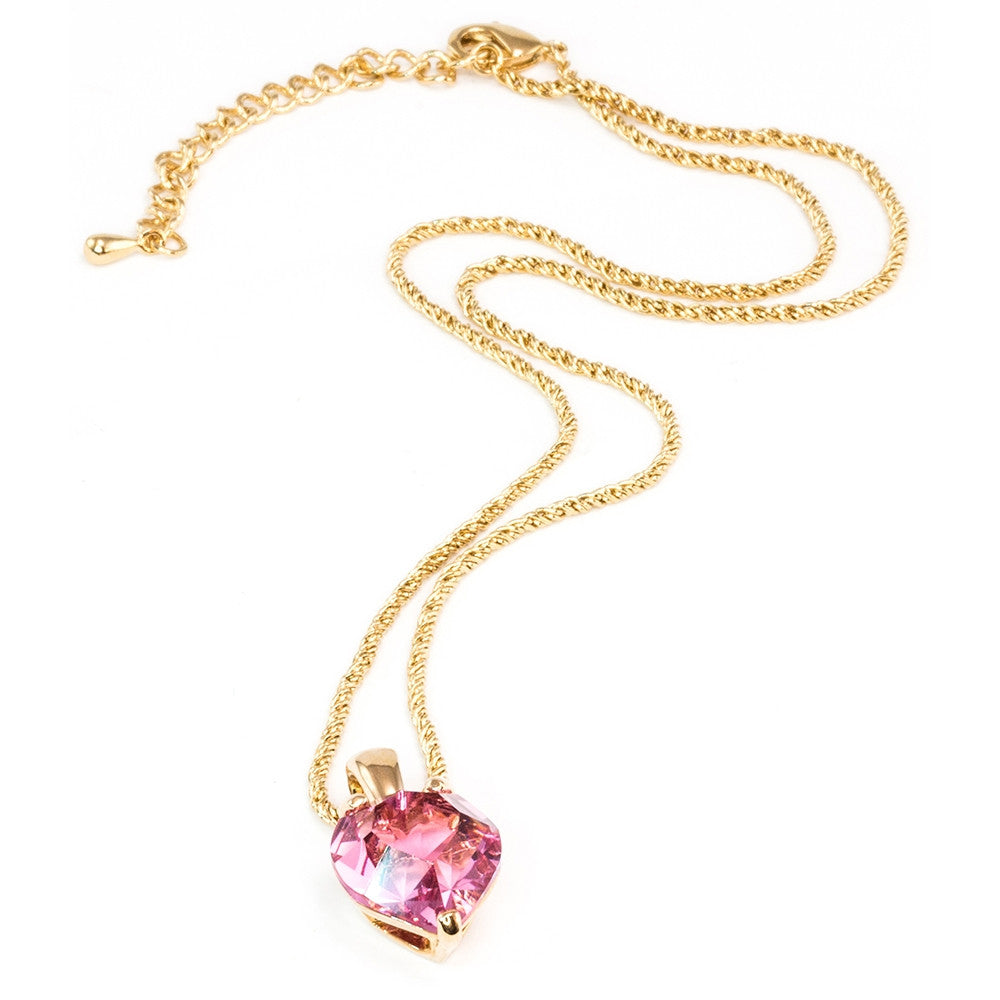 Rose Heart Pendant On Chain - TimeLine Gifts