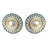 Small Faux Silver Earrings - TimeLine Gifts