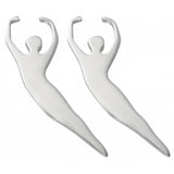 Sterling Silver Male Ballet Dance 5th Pas de Poisson Earrings - TimeLine Gifts