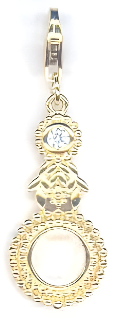 Silver Gold-Plated Eyeglass Charm - TimeLine Gifts