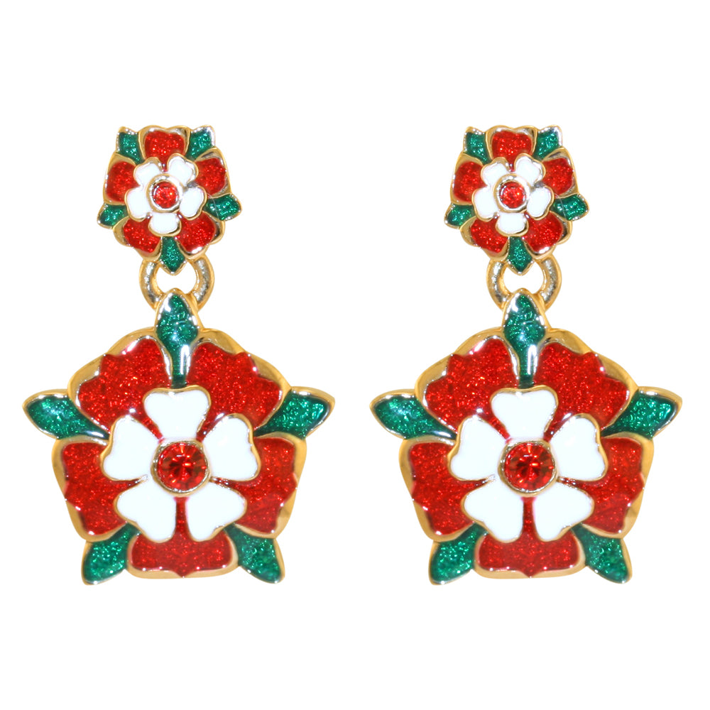 Tudor Rose Earrings - TimeLine Gifts