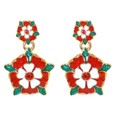 Tudor Rose Earrings - TimeLine Gifts