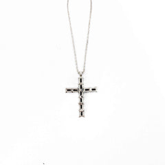 The Jewelled Cross necklace back view