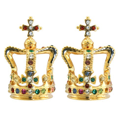 St Edward's Crown Earrings - TimeLine Gifts