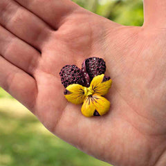 Violet Flower Brooch (Small) - TimeLine Gifts