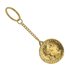 Pewter Keyring - Roman - Hadrian Coin