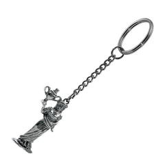 Pewter Keyring - Roman - Lady