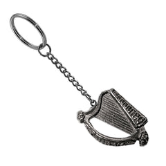 Pewter Keyring - Celtic - Harp