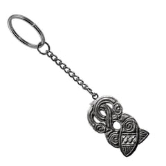 Pewter Keyring - Celtic - Birds