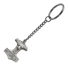 Pewter Keyring - Viking - Thor's Hammer