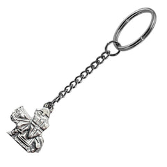 Pewter Keyring - Viking - Lewis Chessman