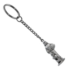 Pewter Keyring - Viking - Woman & Child