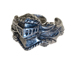 Pewter Ring - Medieval - Knights Helmet