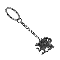 Pewter Keyring - Medieval - Dragon