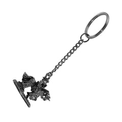 Pewter Keyring - Medieval - Mounted Knight