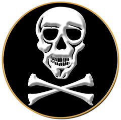 Coaster - Pirate - Skull and Crossbones