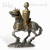 Metal Knight Statue - 16th Century Mounted Knight