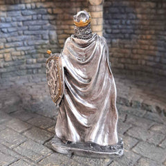 Robert the Bruce metal figurine back view