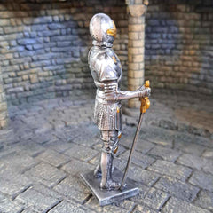 Metal Knight in armour model side view