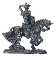 Pewter Figure  - Medieval - Jousting Knight With Mace