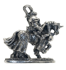 Pewter Figure - Medieval - Jousting Knight With Ball & Chain