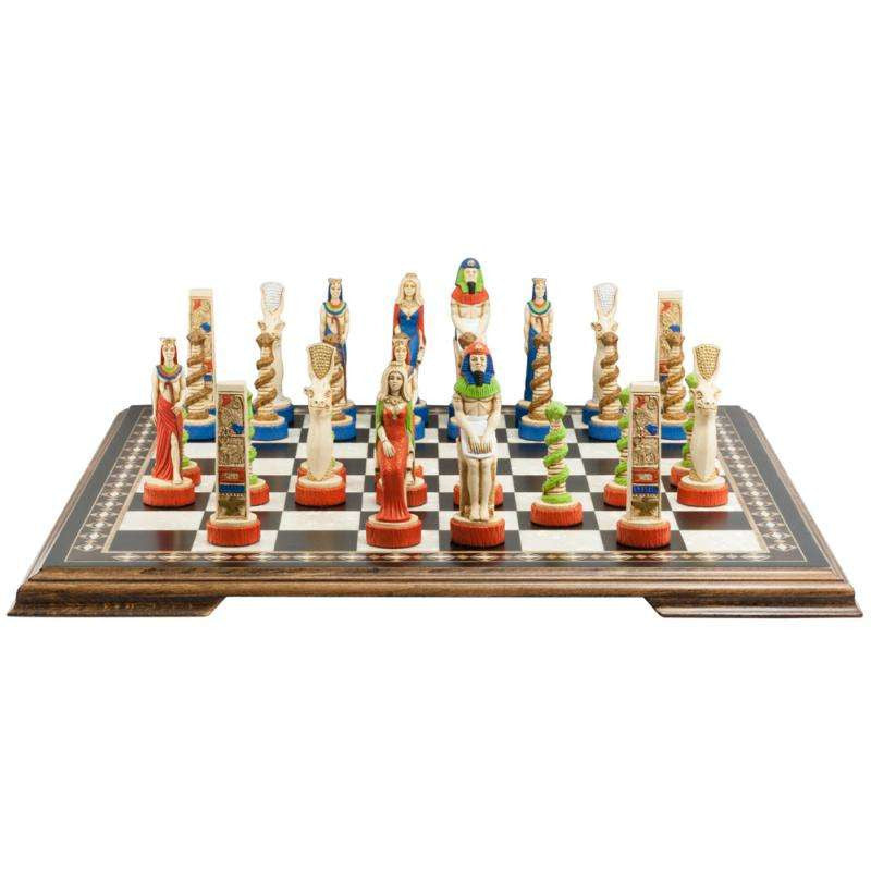 Egyptian - Hand Painted Chess Set - TimeLine Gifts