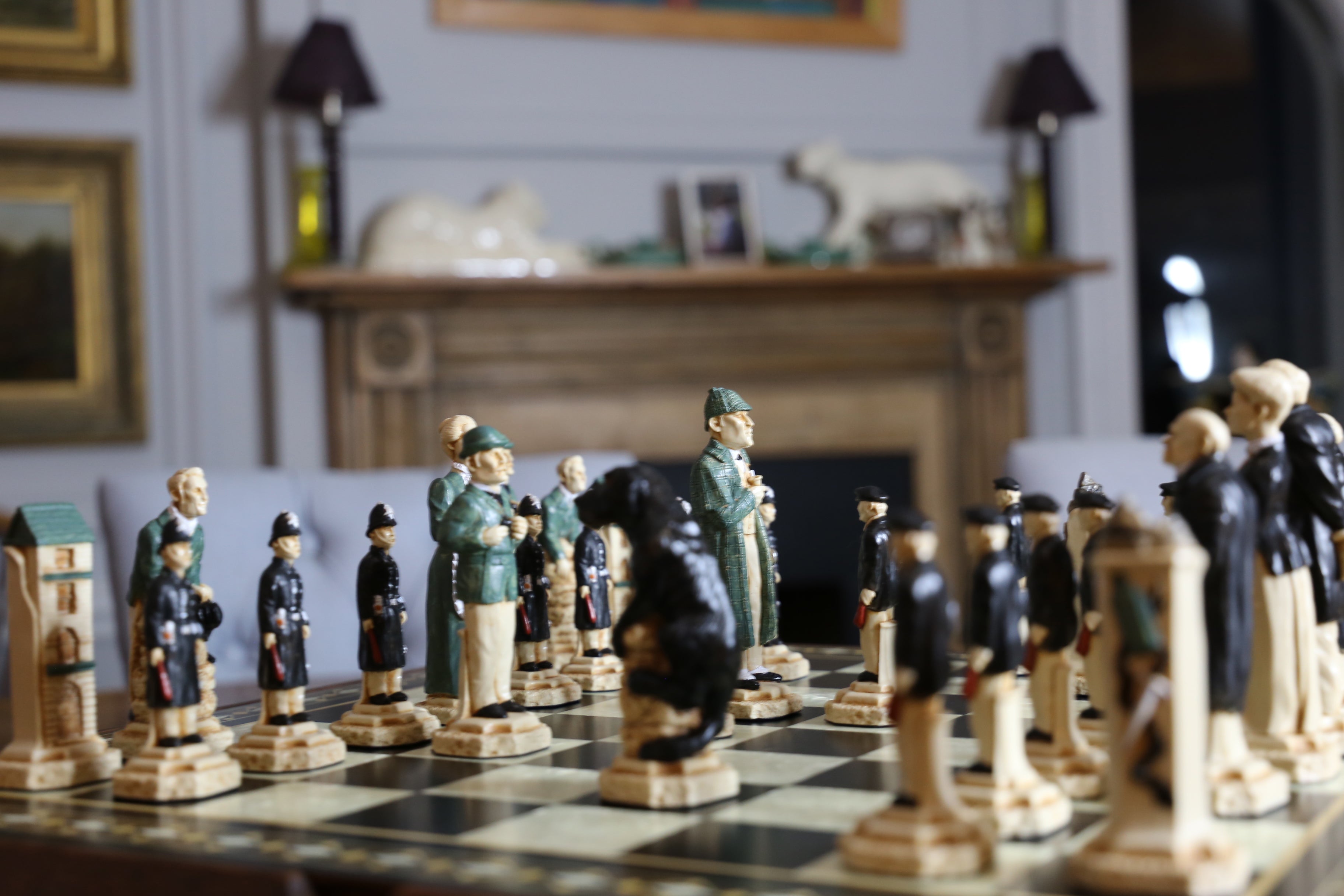 Sherlock Holmes Hand Painted Chess Set - Mastermind's Chess – TimeLine ...
