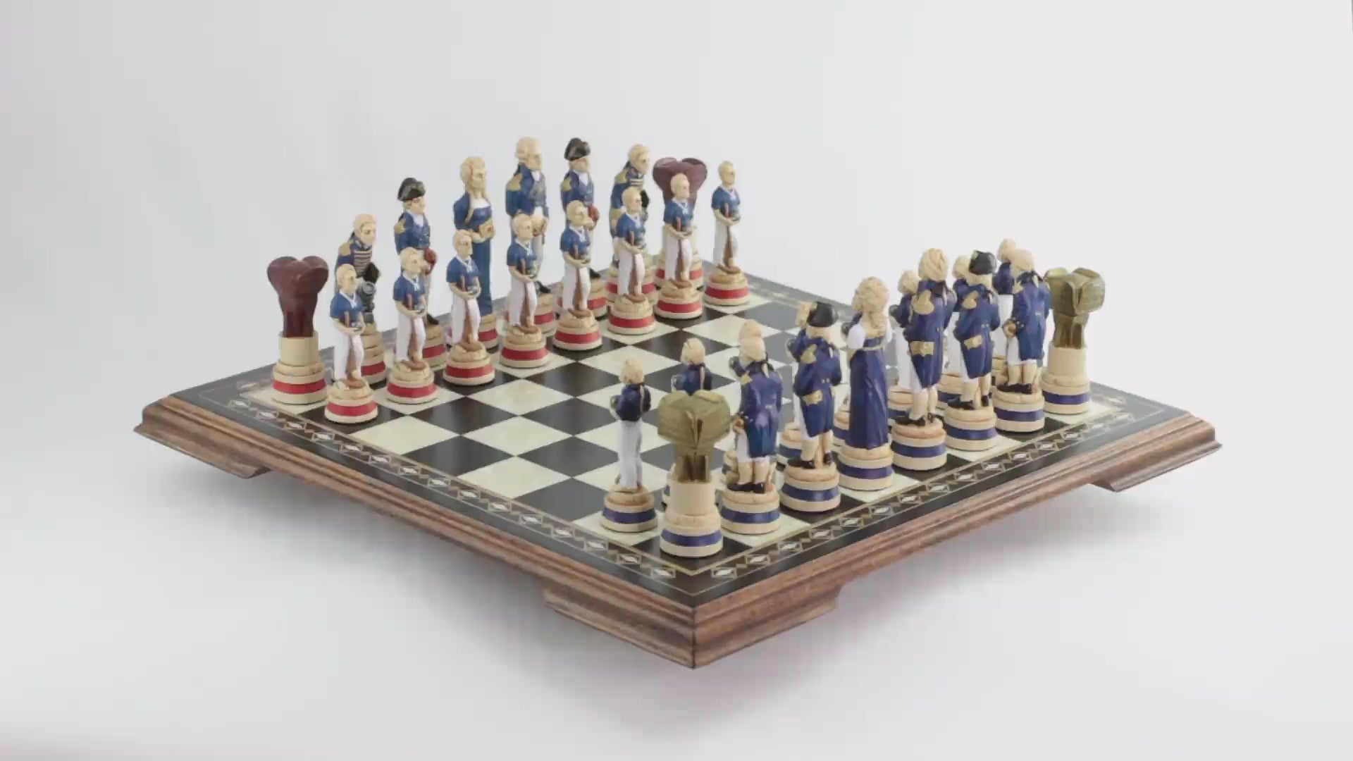 Battle of Trafalgar - Hand Painted Chess Set