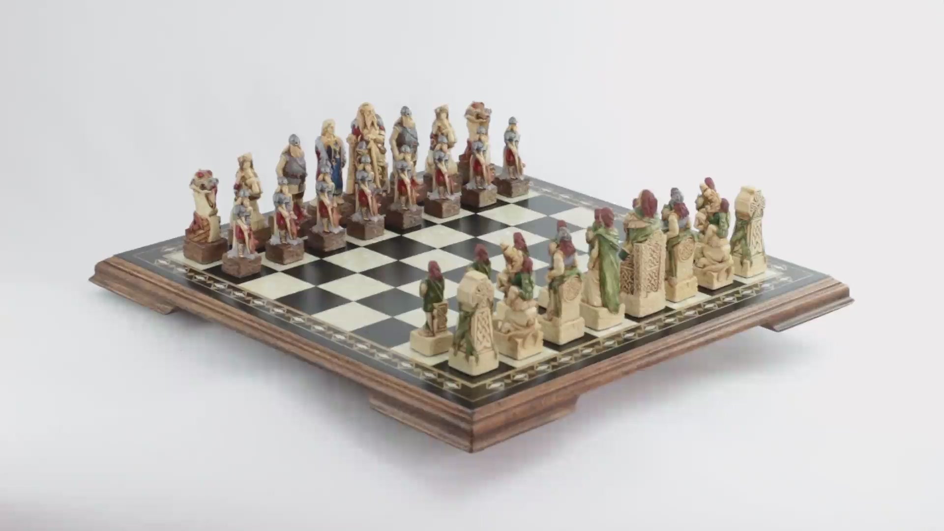 Celtic & Viking - Hand Painted Chess Set