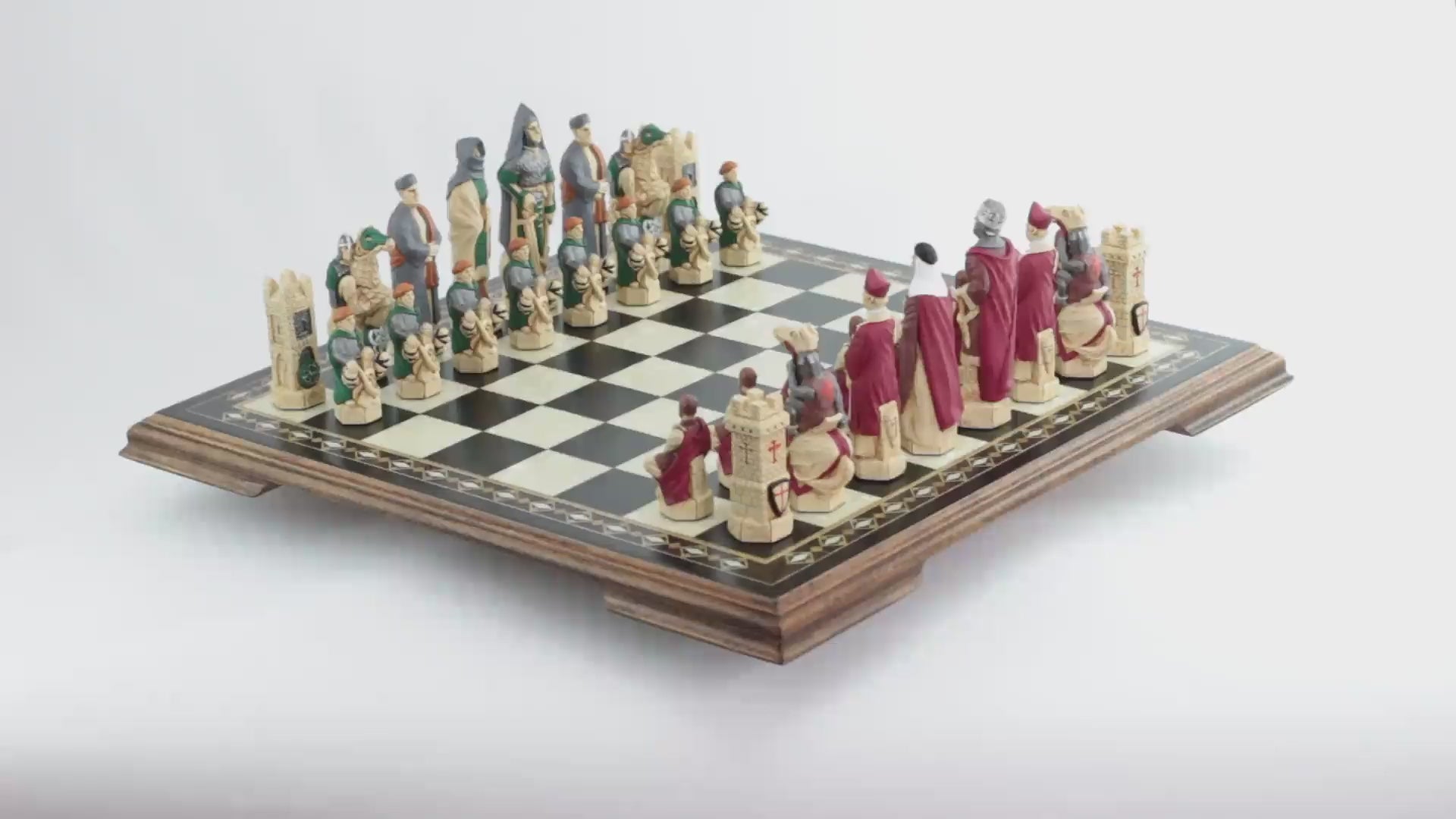 Crusades - Hand Painted Chess Set