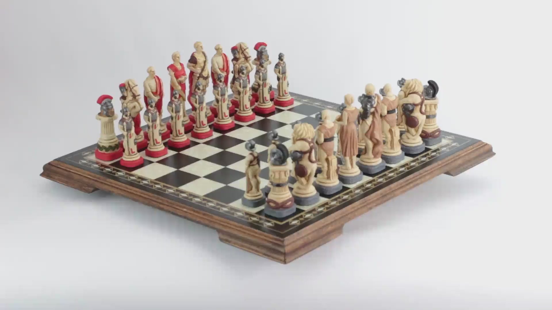 Spartacus - Hand Painted Chess Set