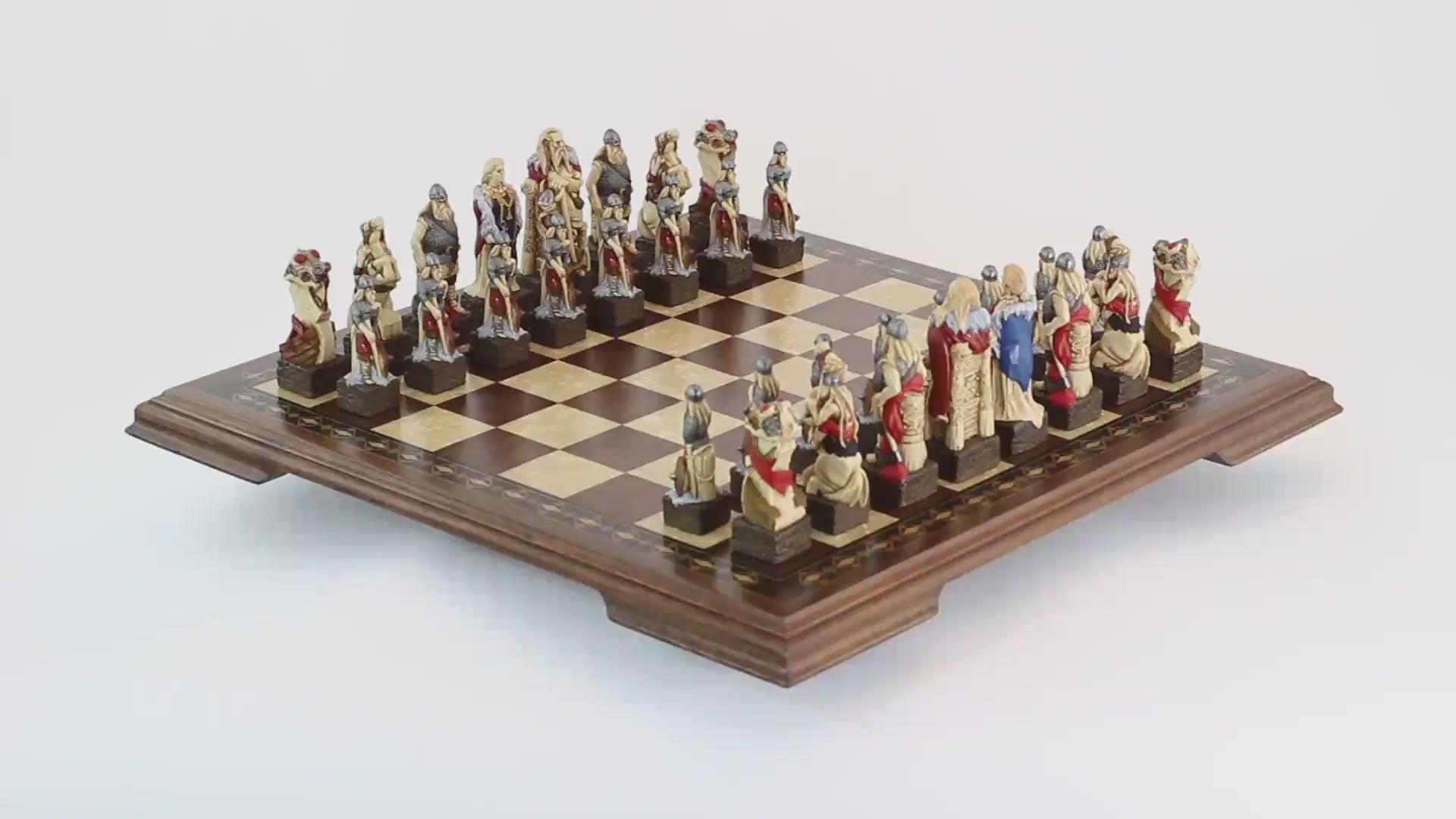 Viking - Hand Painted Chess Set