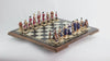 American Revolutionary War - Hand Painted Chess Set