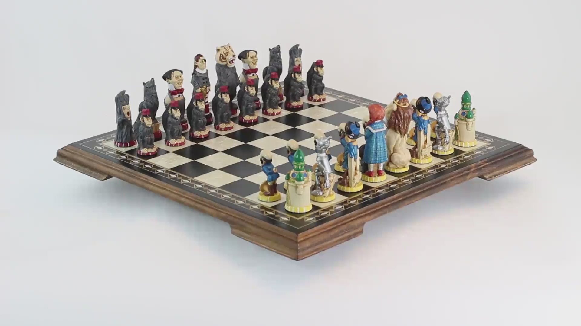 Wizard of Oz - Hand Painted Chess Set