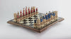 Medieval Cathedral - Hand Painted Chess Set